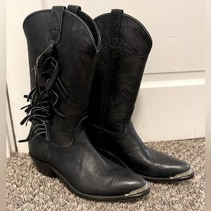 Fringe Western Cowboy Boots